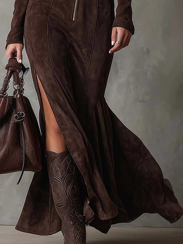 Marika | Sukienka Maxi w Stylu Vintage