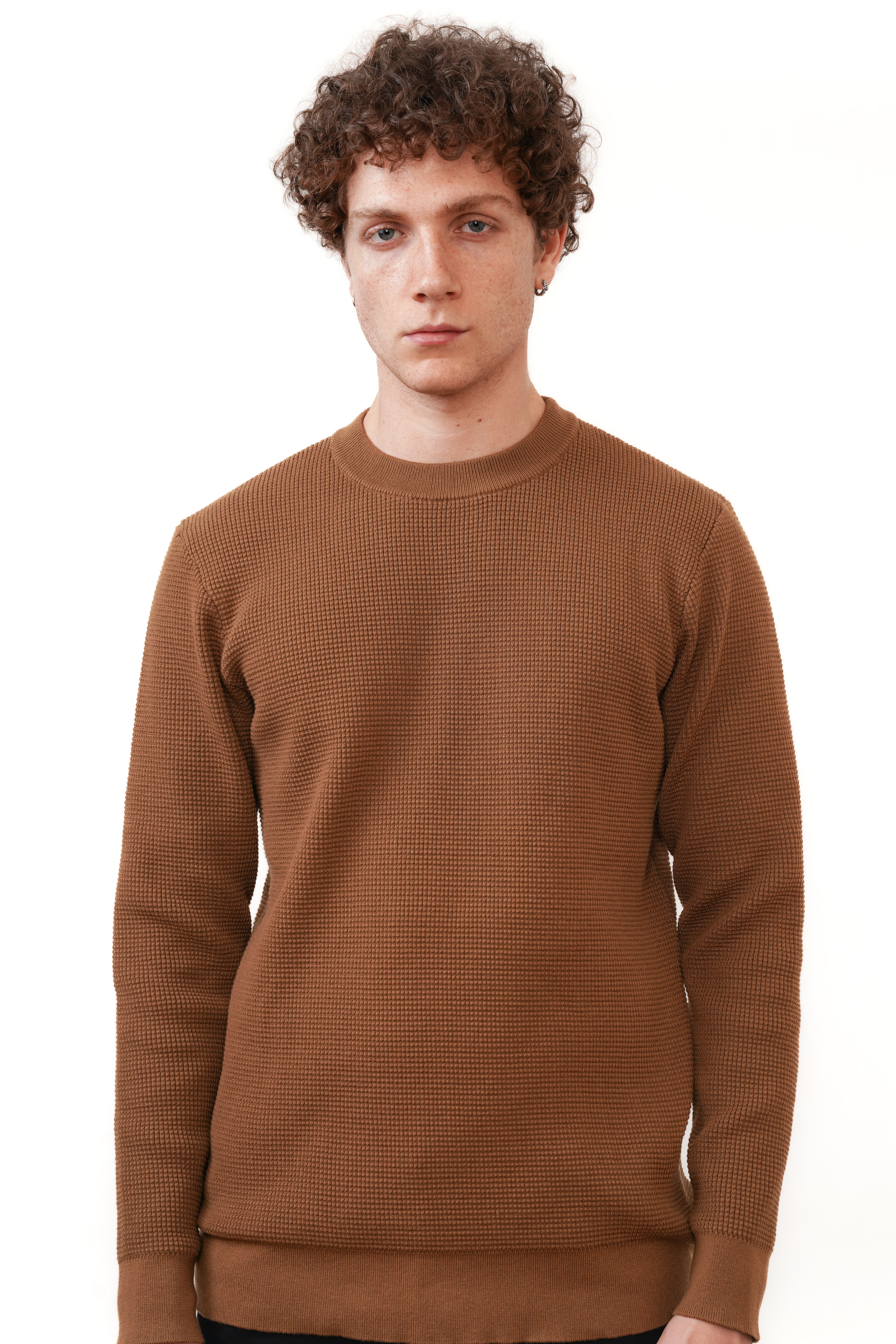 Wiktor | Sweter Premium o Teksturze Gofrowej
