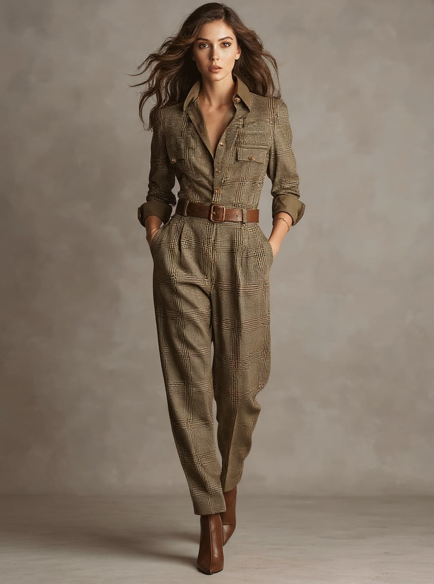 Agnieszka | Dopasowany Kombinezon z Efektem Modelującym